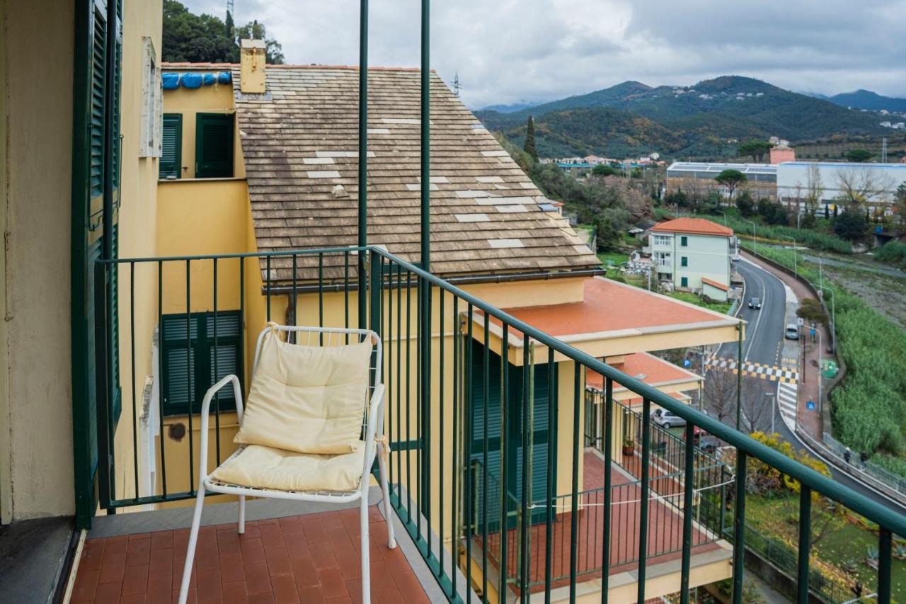 089 - Casa Cascata, Vista Mare, 400 Metri Dalla Spiaggia Appartement Sestri Levante Buitenkant foto
