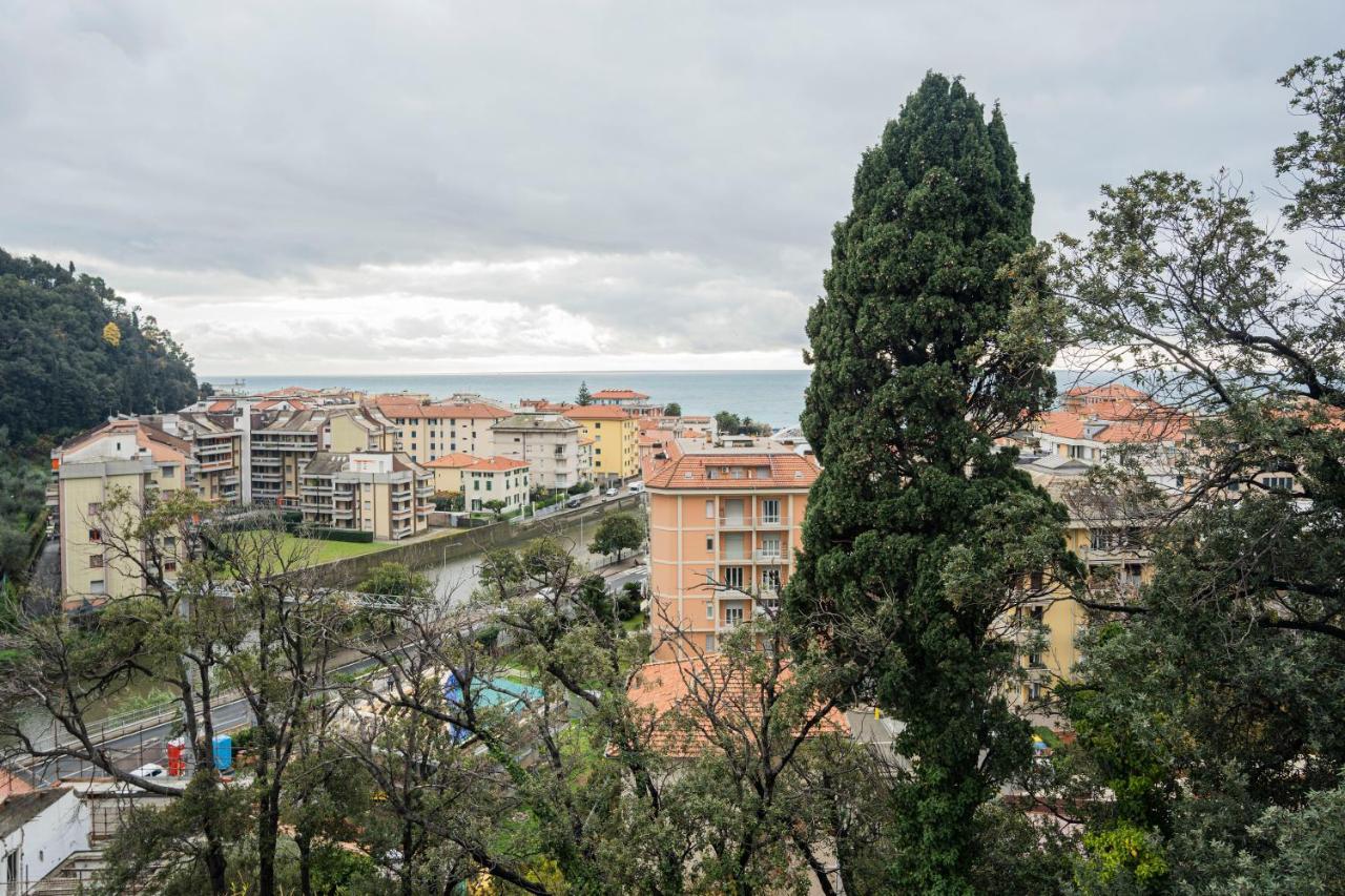 089 - Casa Cascata, Vista Mare, 400 Metri Dalla Spiaggia Appartement Sestri Levante Buitenkant foto