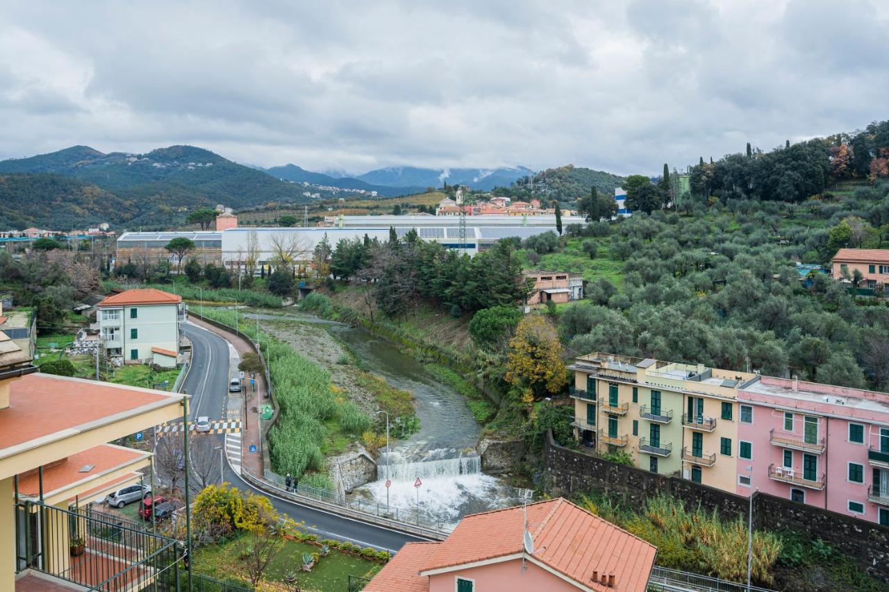 089 - Casa Cascata, Vista Mare, 400 Metri Dalla Spiaggia Appartement Sestri Levante Buitenkant foto