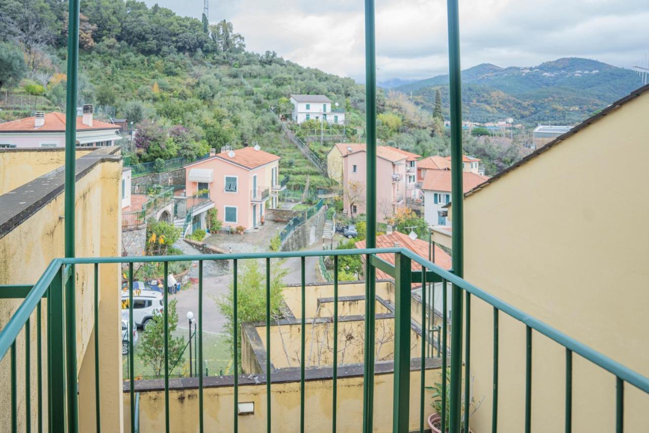 089 - Casa Cascata, Vista Mare, 400 Metri Dalla Spiaggia Appartement Sestri Levante Buitenkant foto
