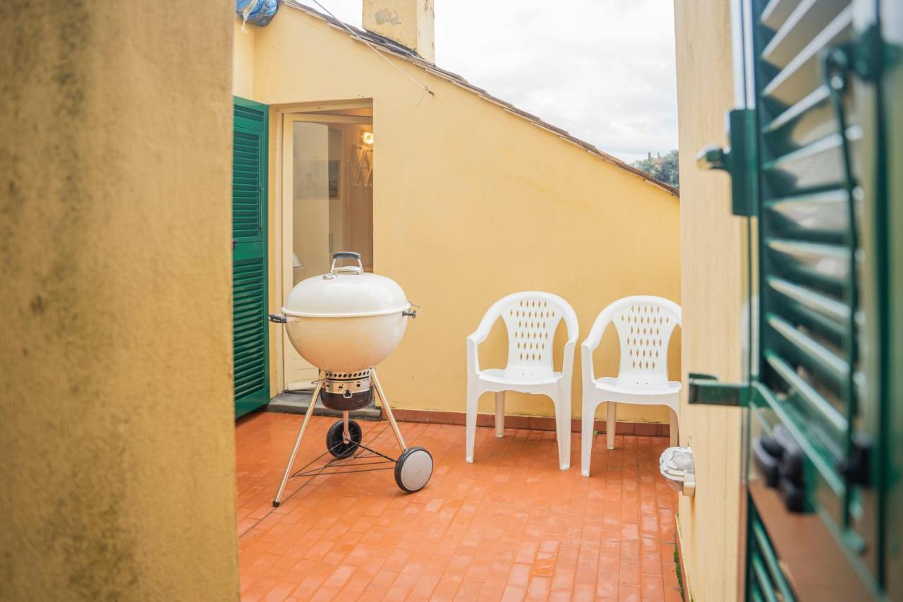 089 - Casa Cascata, Vista Mare, 400 Metri Dalla Spiaggia Appartement Sestri Levante Buitenkant foto