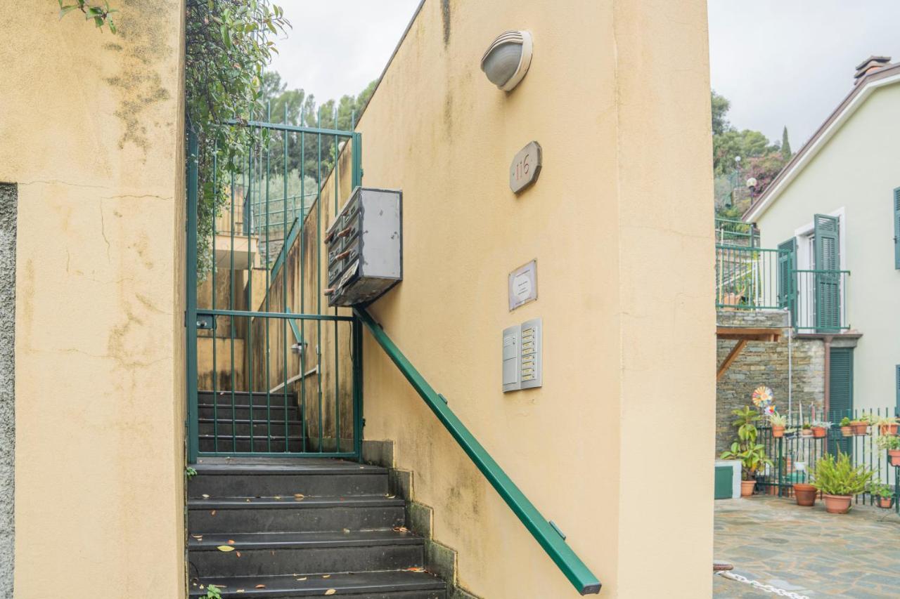 089 - Casa Cascata, Vista Mare, 400 Metri Dalla Spiaggia Appartement Sestri Levante Buitenkant foto