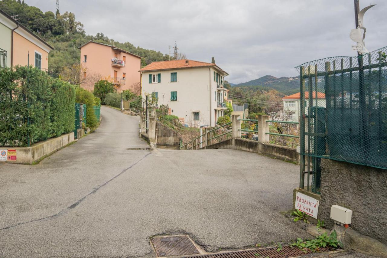 089 - Casa Cascata, Vista Mare, 400 Metri Dalla Spiaggia Appartement Sestri Levante Buitenkant foto