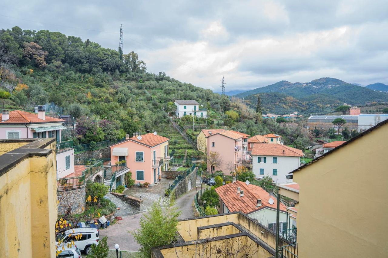 089 - Casa Cascata, Vista Mare, 400 Metri Dalla Spiaggia Appartement Sestri Levante Buitenkant foto